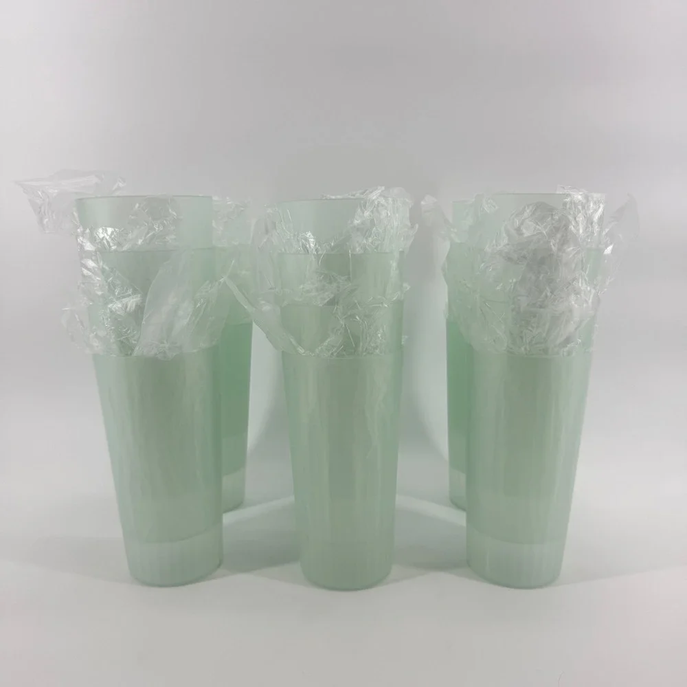 Target Brand Set of‎ 24 Frosted Mint Green Tumblers Reusable BPA Free NEW